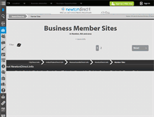 Tablet Screenshot of members.newtondirect.info